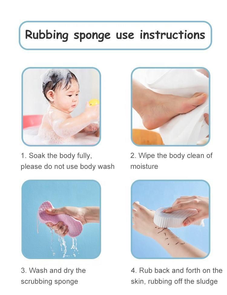 Bath Sponge Exfoliating Brush for Gentle Dead Skin Removal - Massage Cleaning
